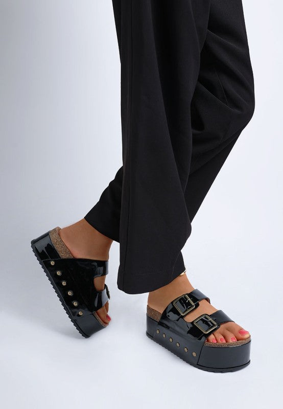 Merton Studded Flatform Slip Ons