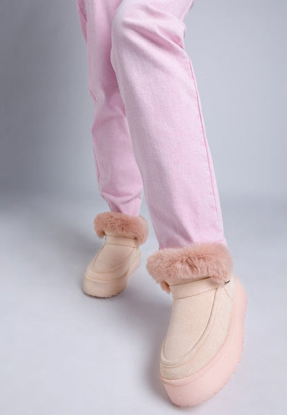 Linka Pin Buckle Detail Snow Boots