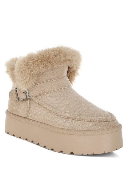 Linka Pin Buckle Detail Snow Boots