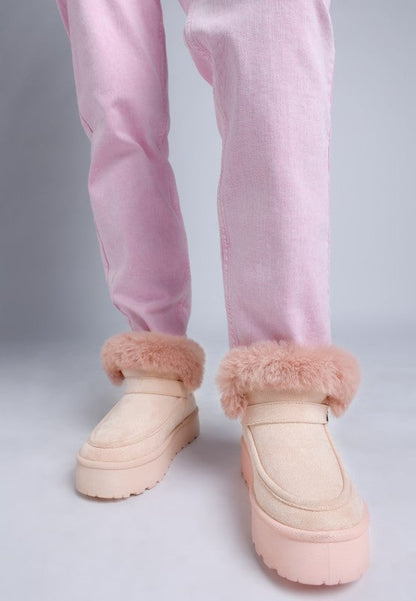 Linka Pin Buckle Detail Snow Boots