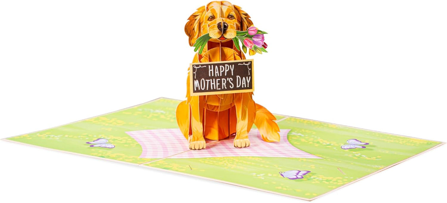 Happy Mother's Day Dog Pop Up Card - 5" x 7"