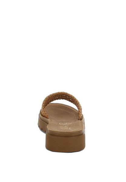 Sayura Woven Slip-On Flatforms