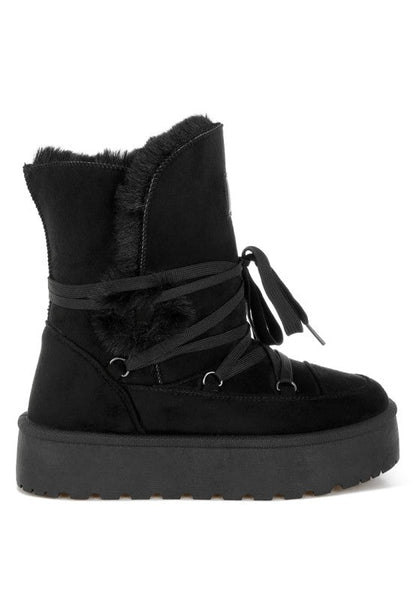Noaya Chunky Faux Fur Snow Boots