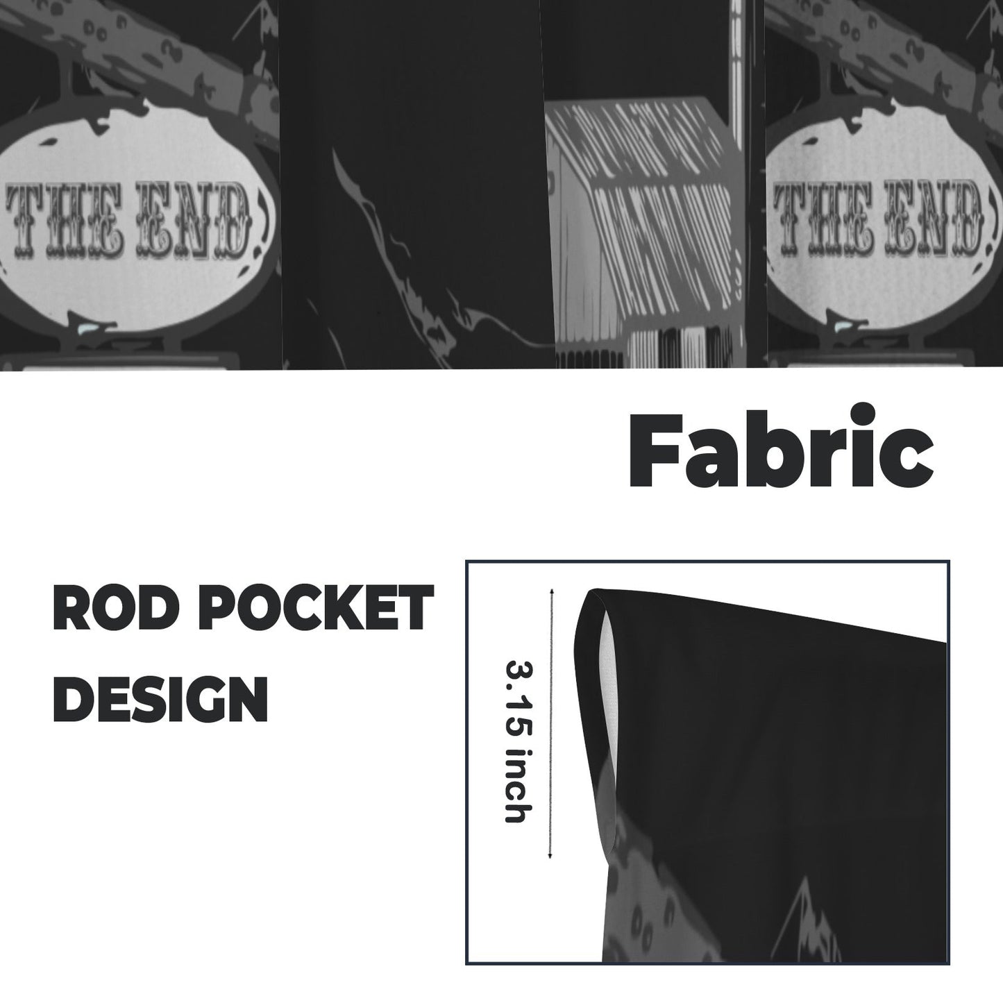 Ranching Curtains Window 28"x 40" (2-Piece) Made in America