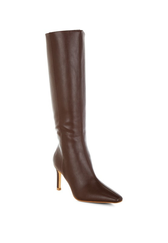 Skara Faux Leather Calf Boots