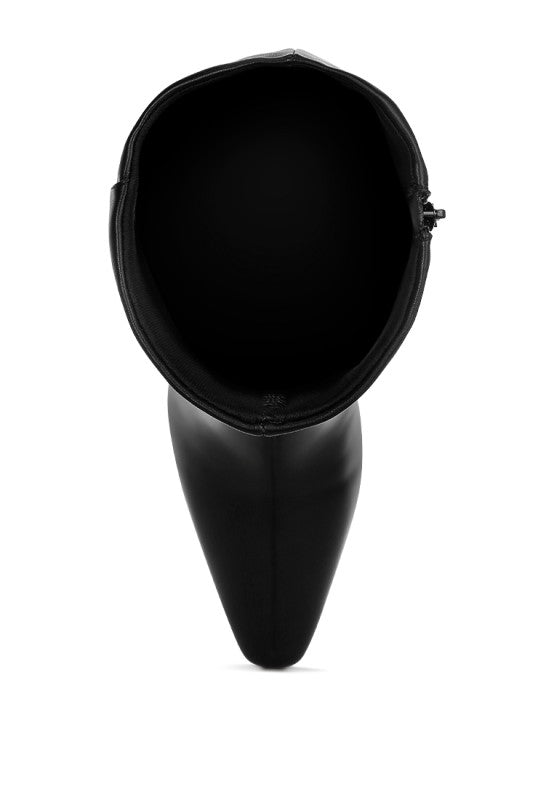 Skara Faux Leather Calf Boots