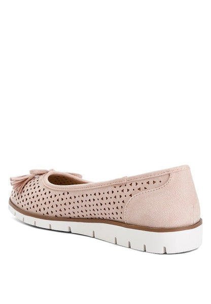 Pacer Perforated Leather Ballerinas