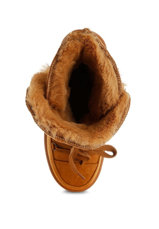 Noaya Chunky Faux Fur Snow Boots
