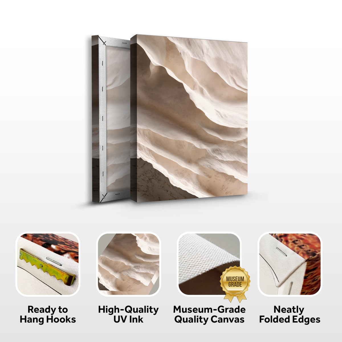 Light Neutral Impasto Wall Art