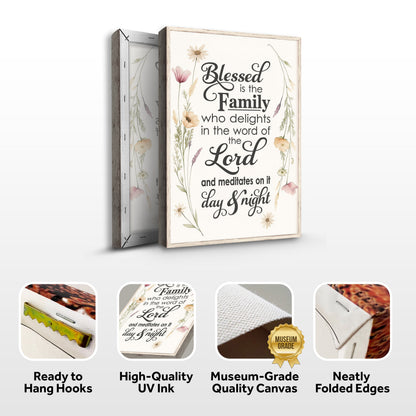 Blessed Is The Family Faith Sign