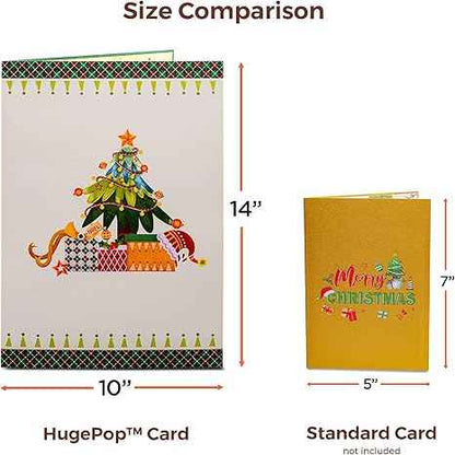 Jumbo Merry Christmas Pop Up Card