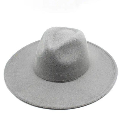Modern Classic Felt Fedora – Stylish Wide Brim Wool Hat for Men and Women