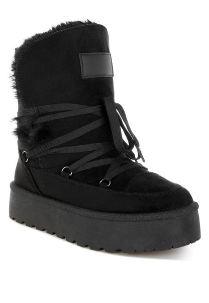 Noaya Chunky Faux Fur Snow Boots