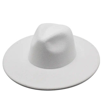 Modern Classic Felt Fedora – Stylish Wide Brim Wool Hat for Men and Women