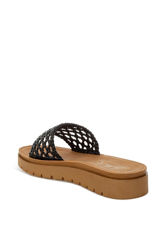 Sayura Woven Slip-On Flatforms