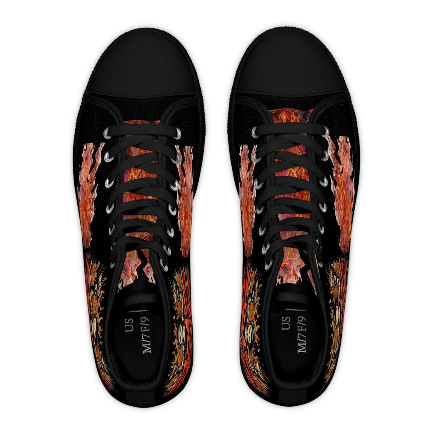 Bad Ass Service Womens Black High Top Sneakers