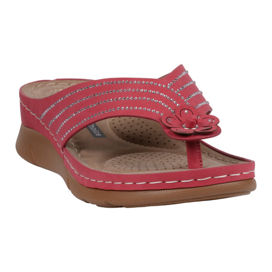 Women's Amari Flower Thong Flat Comfort Sandals