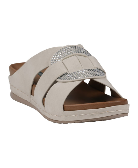 Women's Betsy Nude Embellished Comfort Sandals