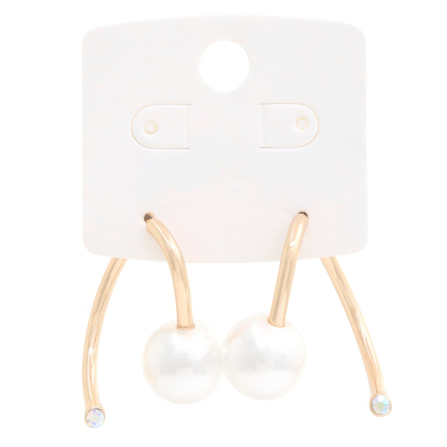 Pearl Bead Metal Earring - It's a Girly Place