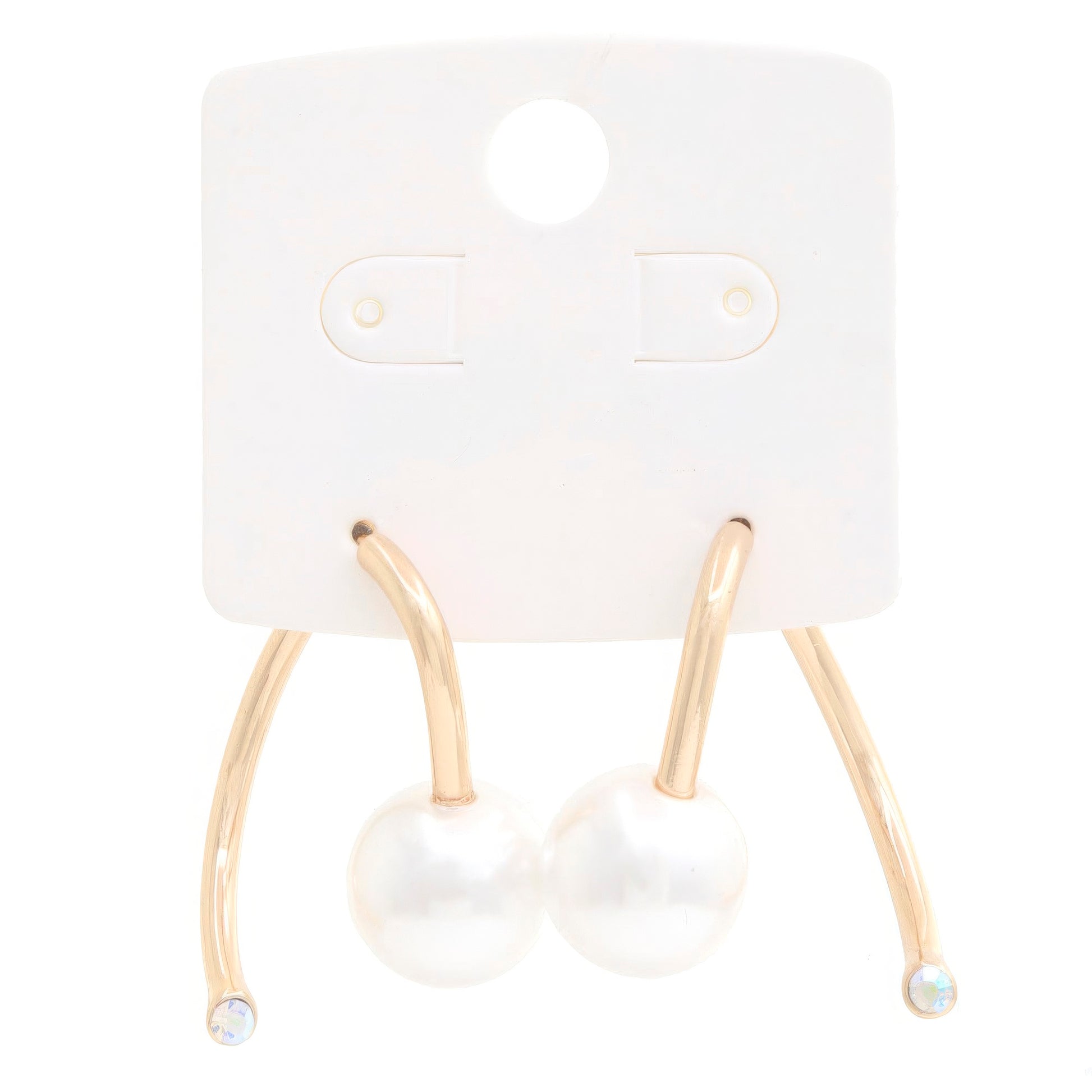 Pearl Bead Metal Earring - It's a Girly Place