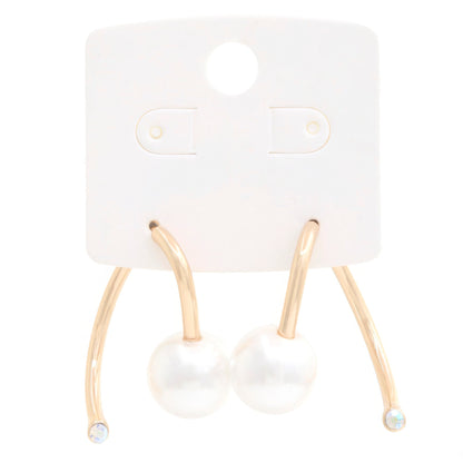 Pearl Bead Metal Earring - It's a Girly Place