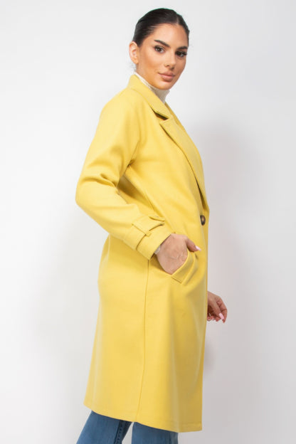 Collar pocketed coat - It's a Girly Place