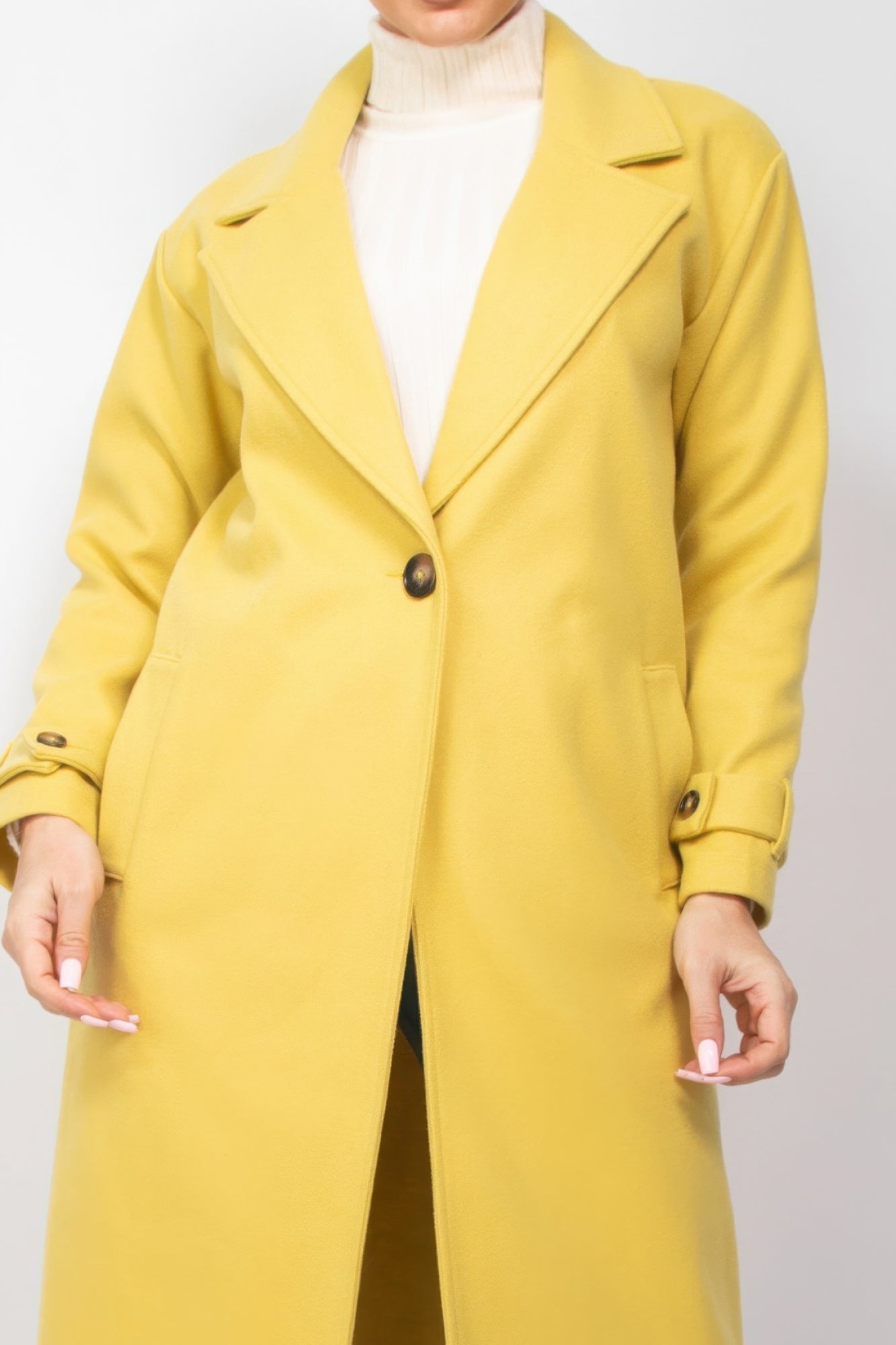 Collar pocketed coat - It's a Girly Place