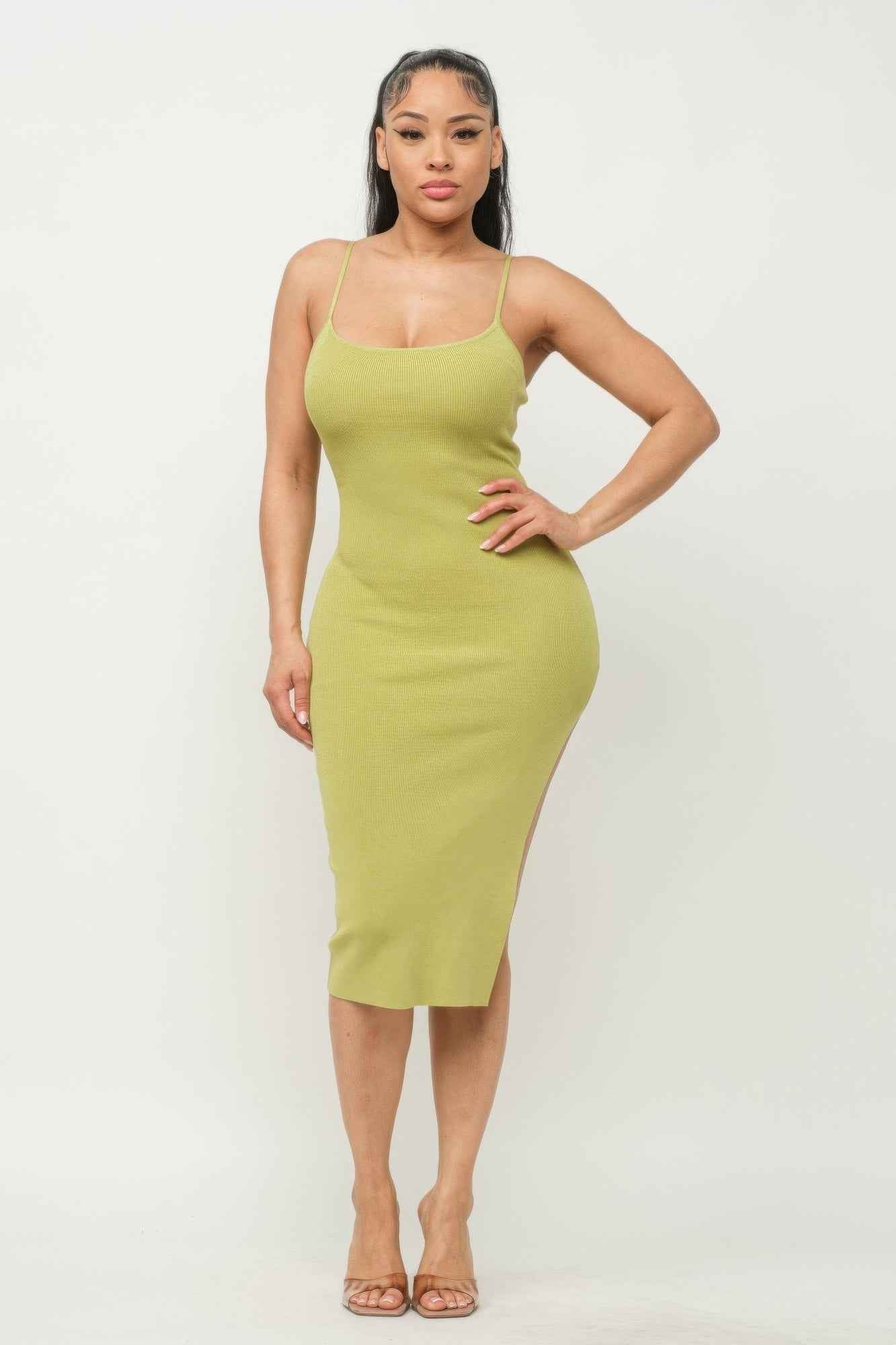 Side Slit Cami Dress