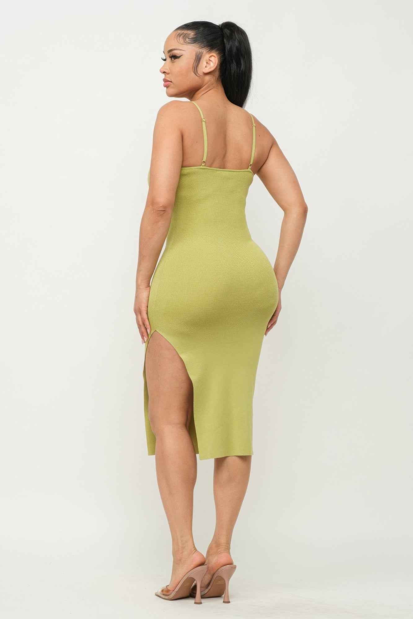 Side Slit Cami Dress