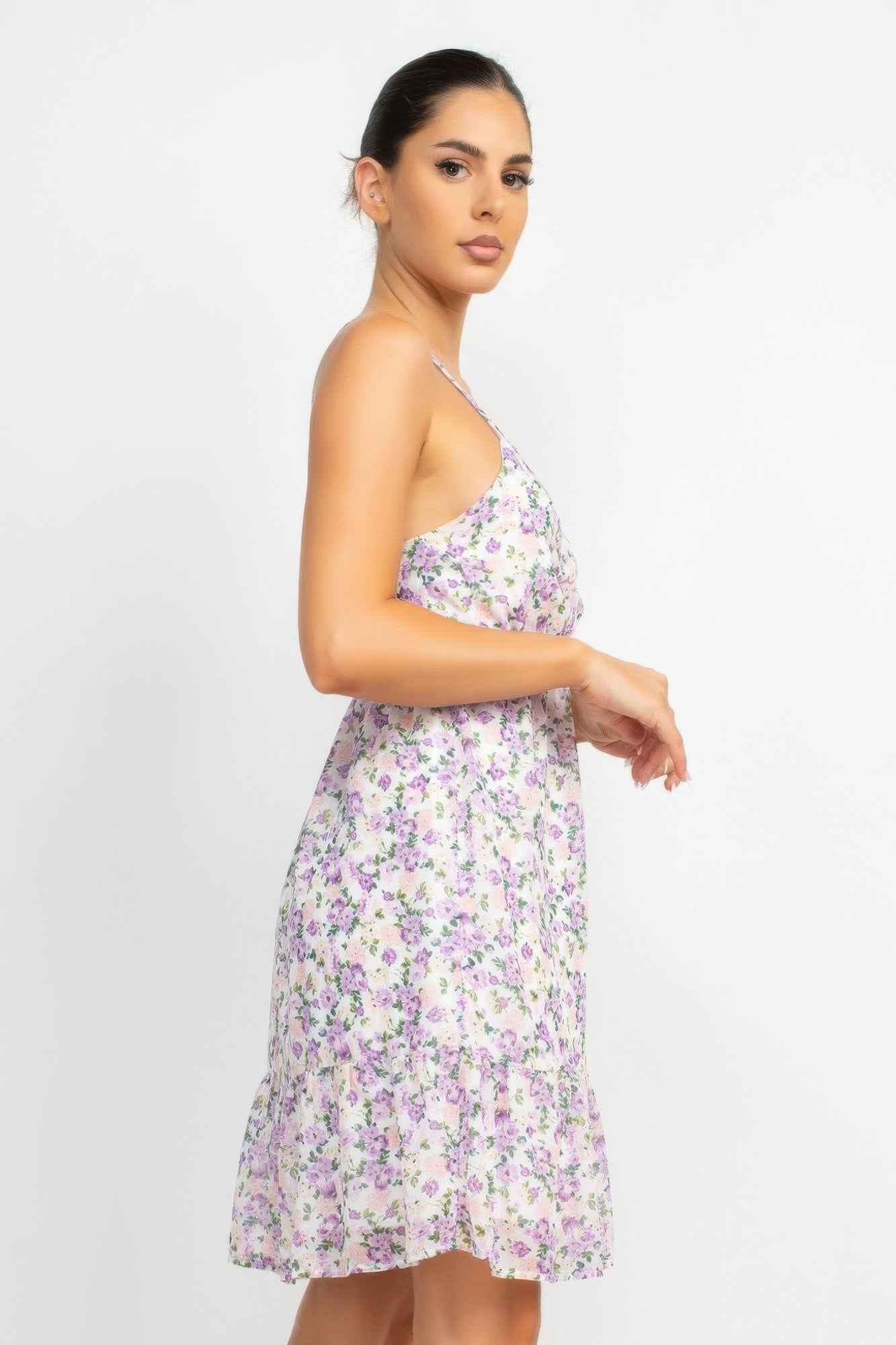 Double Strap Back Mini Dress