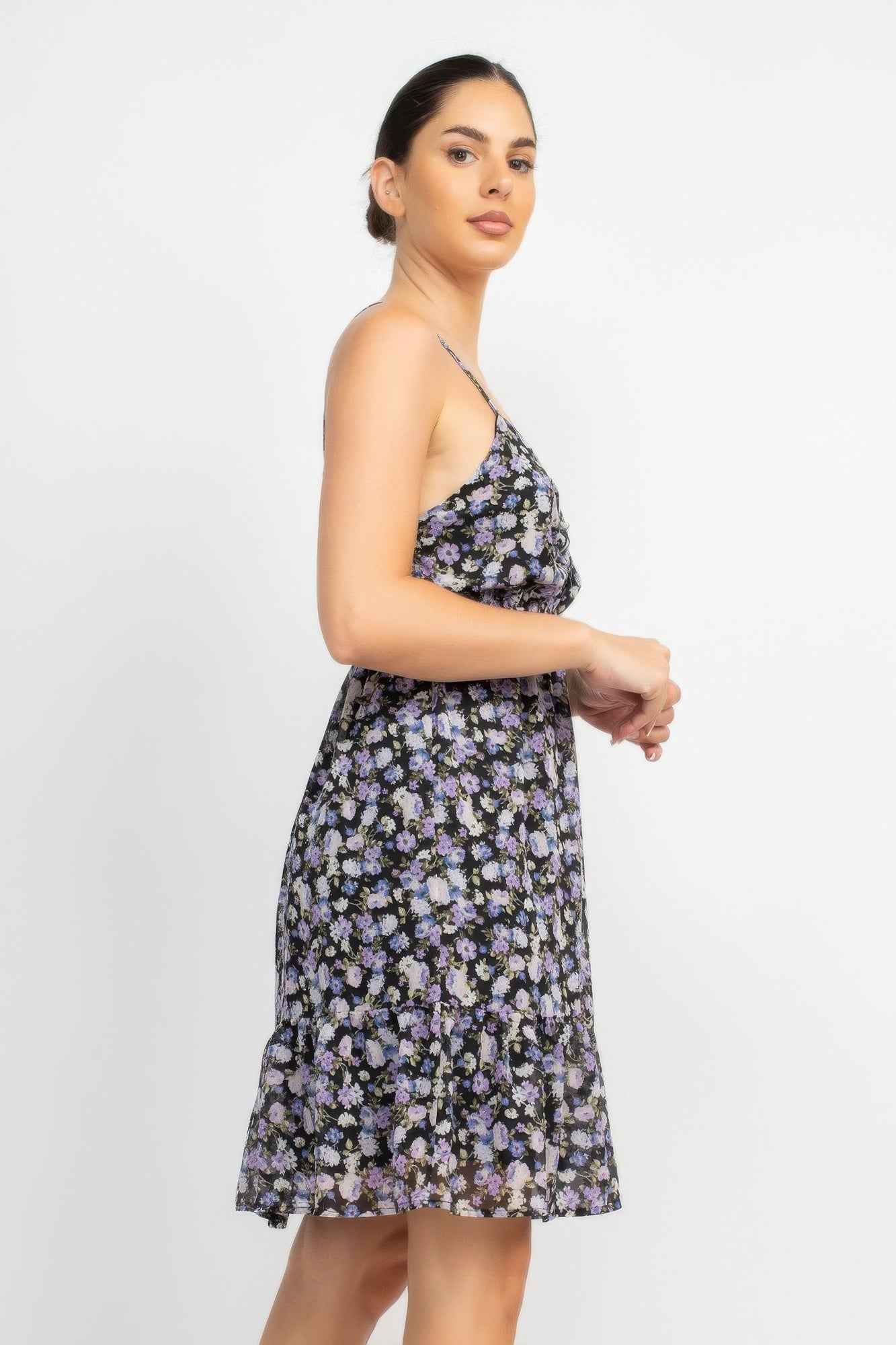 Double Strap Back Mini Dress