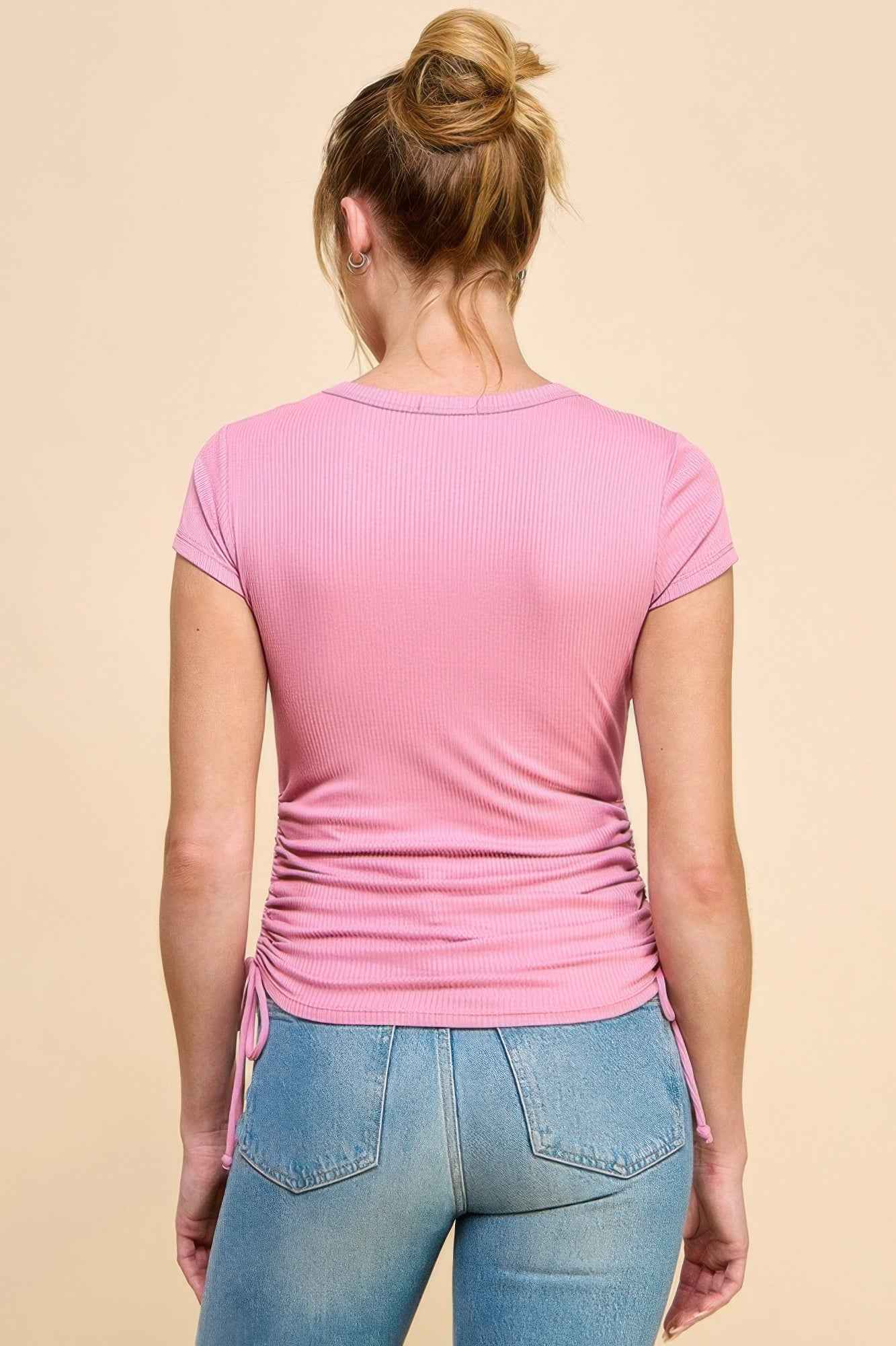 Side Ruched Detail Top