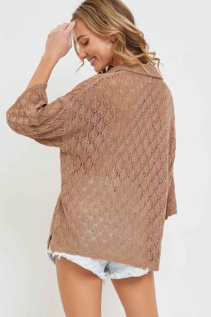 Pointelle Knit Top