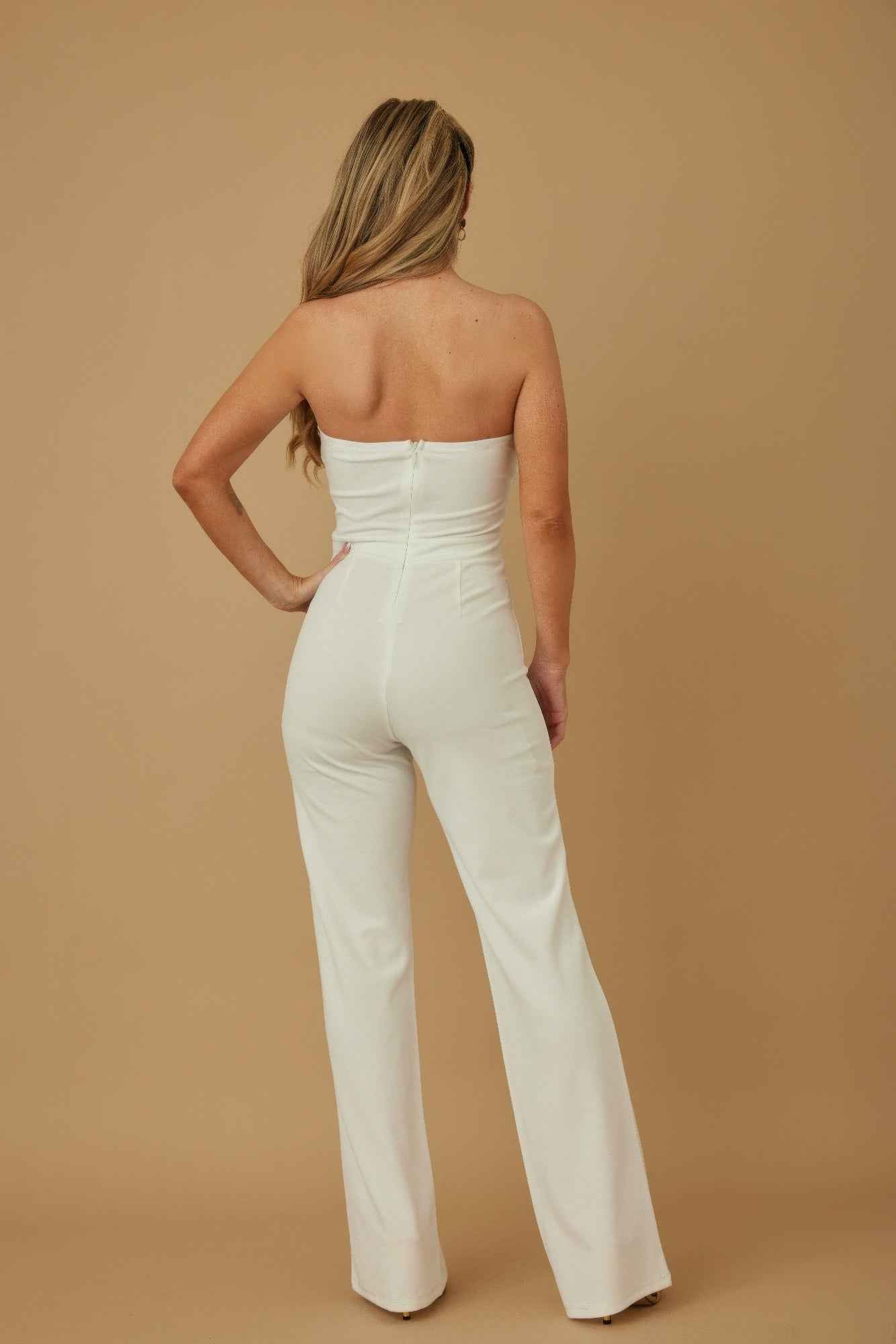 Threaded Twisted Rope Knot Tie Jumpsuit