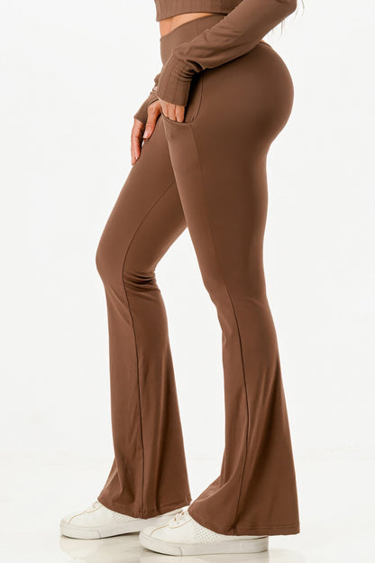 Butter Soft Crop Hoodie And Flare Pants Set - It's a Girly Place