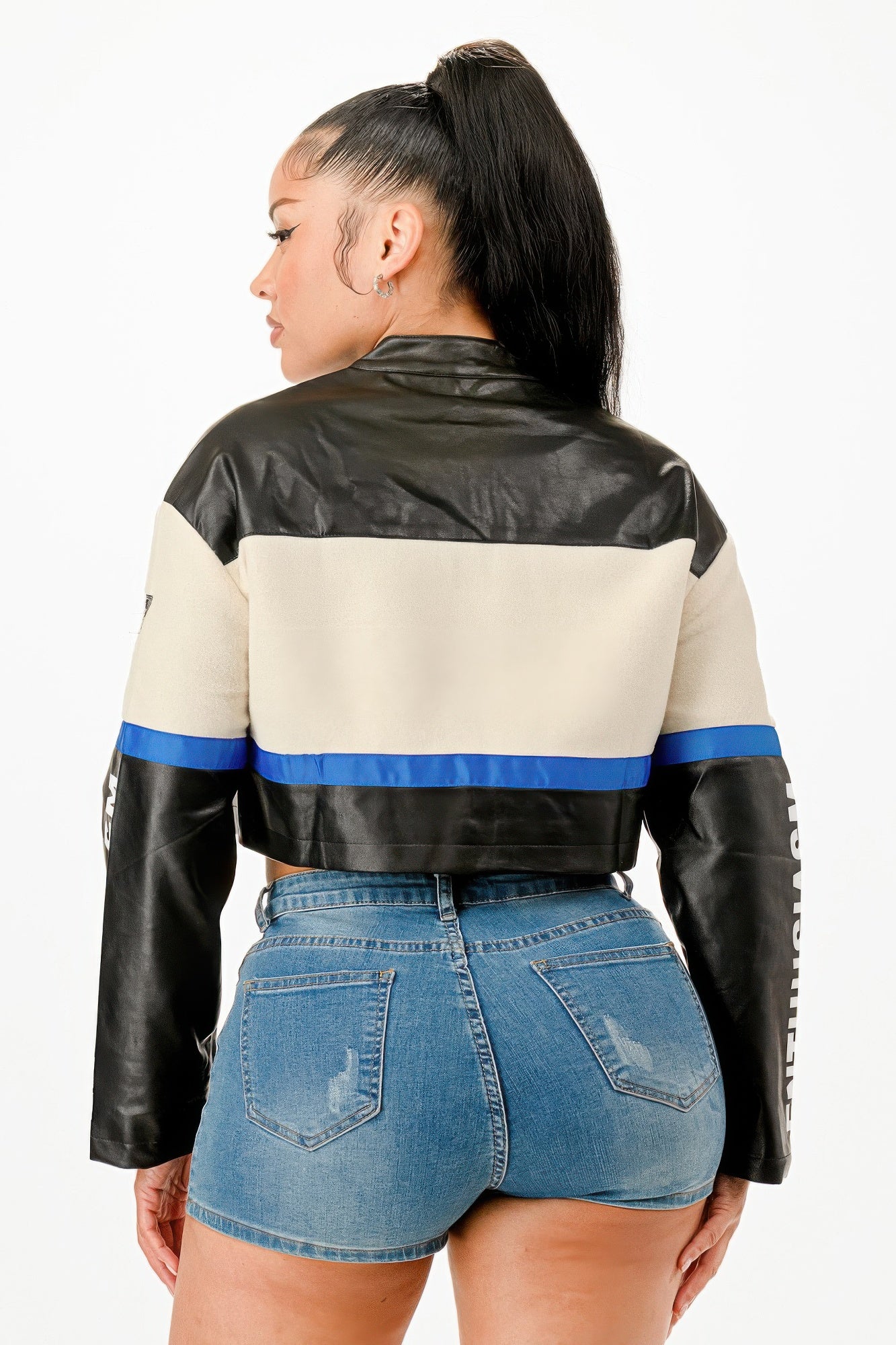 Colorblock Crop Jacket - It's a Girly Place