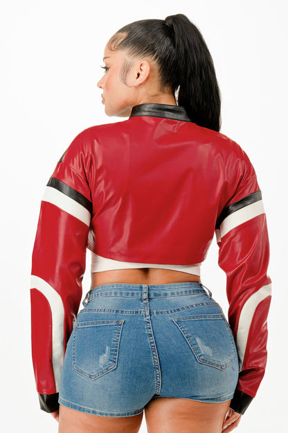Cropped Moto Jacket - It's a Girly Place