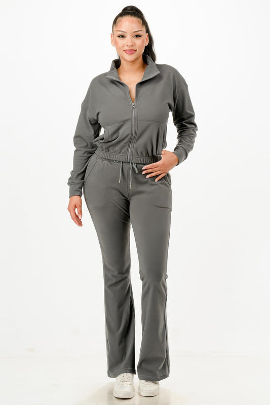 Soft Zipup Track Suit Set - It's a Girly Place