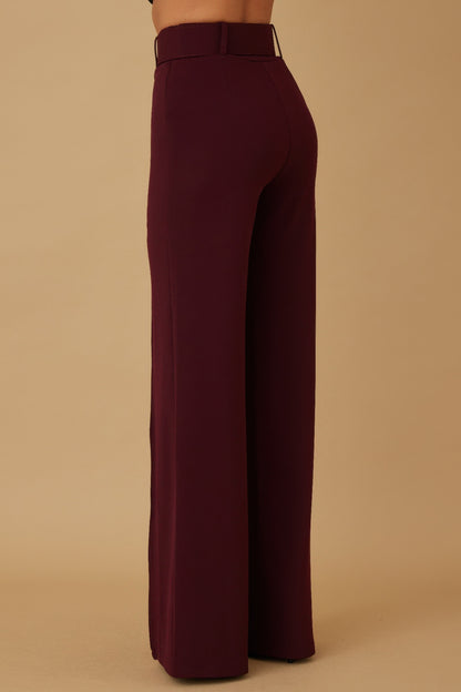 High Waist Pants With Buckle Belt - It's a Girly Place