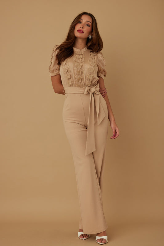 Multi Butterfly Sheer Pattern Jumpsuit - It's a Girly Place