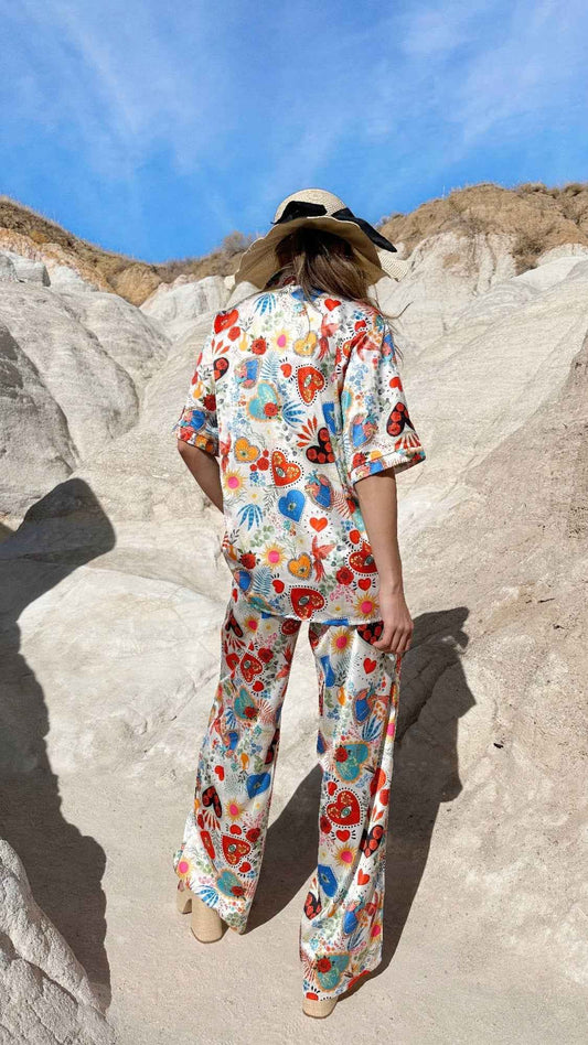Women's Resort Wear Pants Set