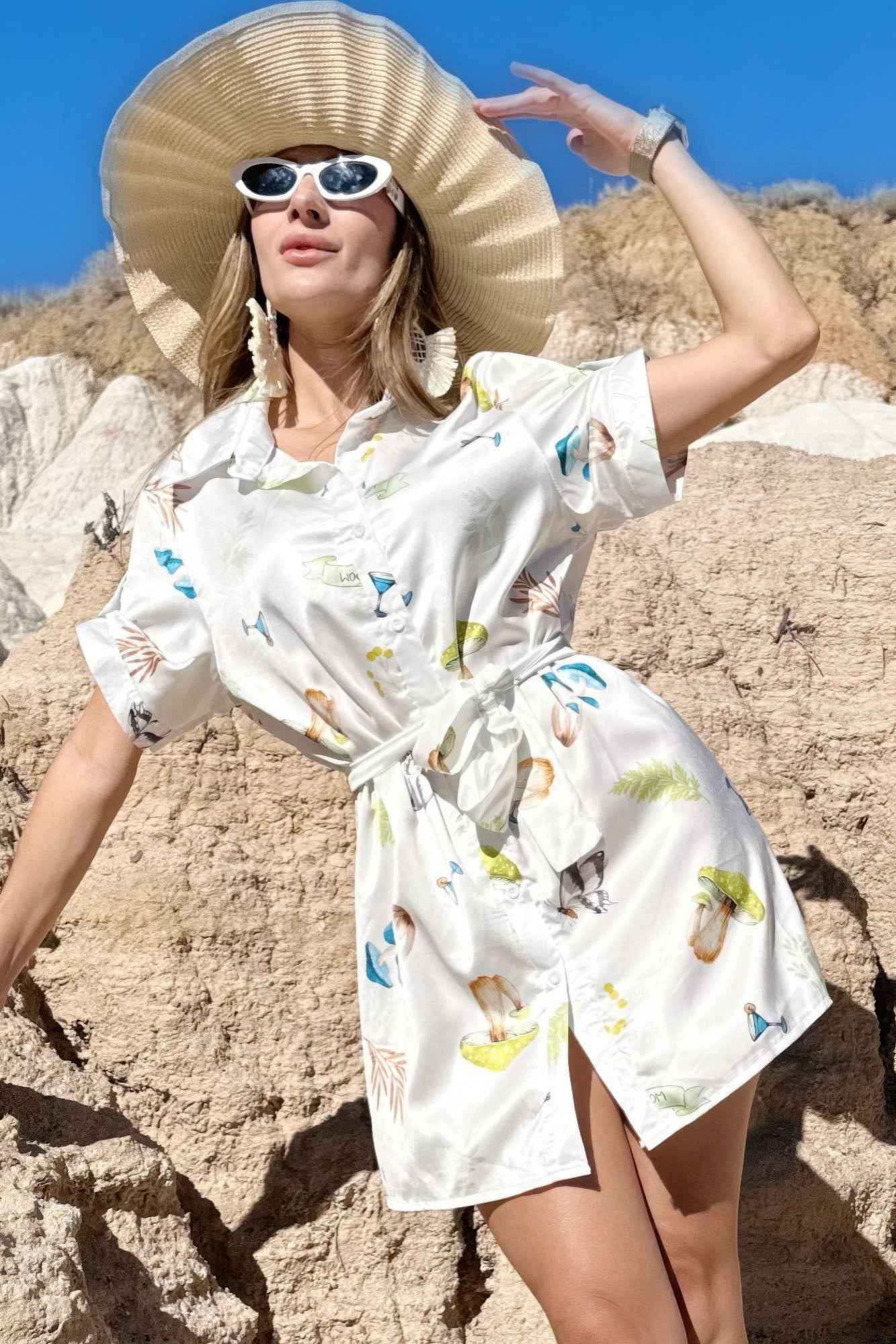 Resort Wear Vacation Wear Mini Dress