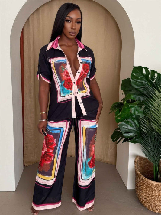 Midnight Bloom Framed Resort Set