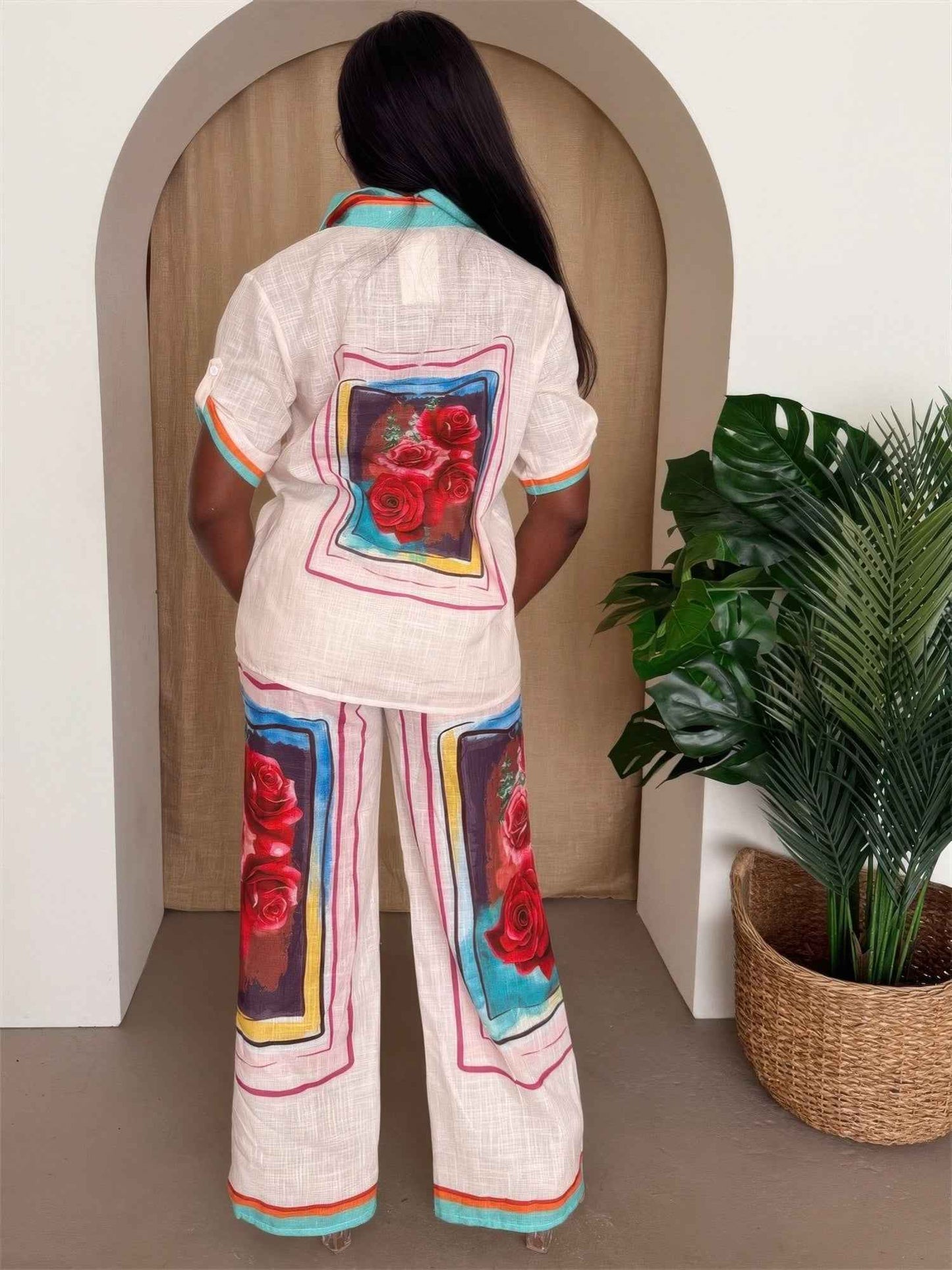 Rosa Frame Button-up Resort Set