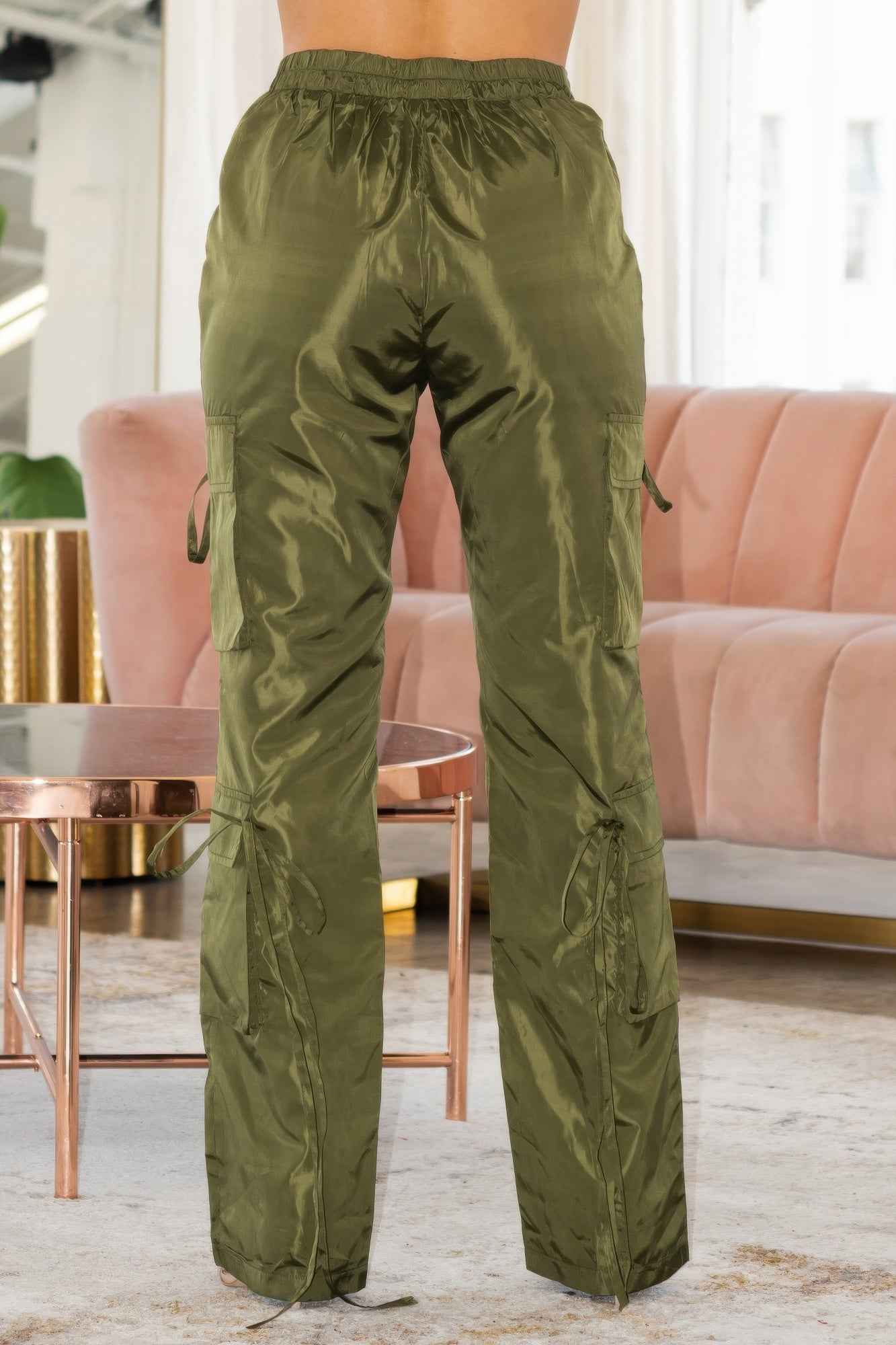 V Cut Cargo Pants
