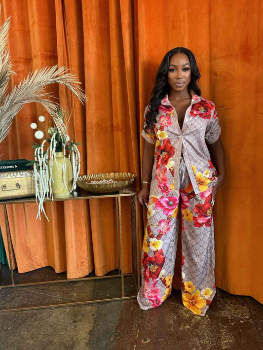 Tropical Muse Pants Set