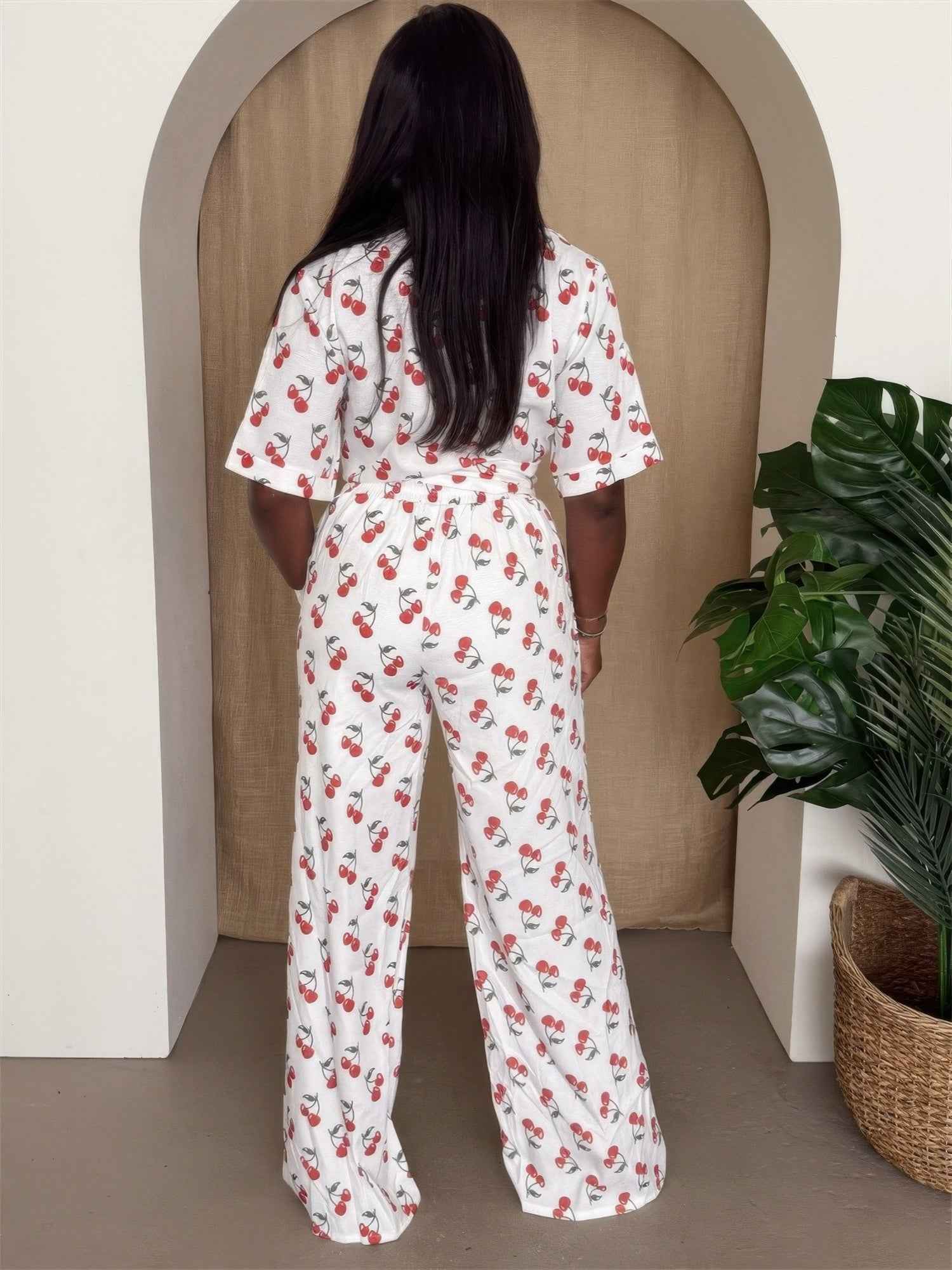 Cherry Pop Wide-leg Set