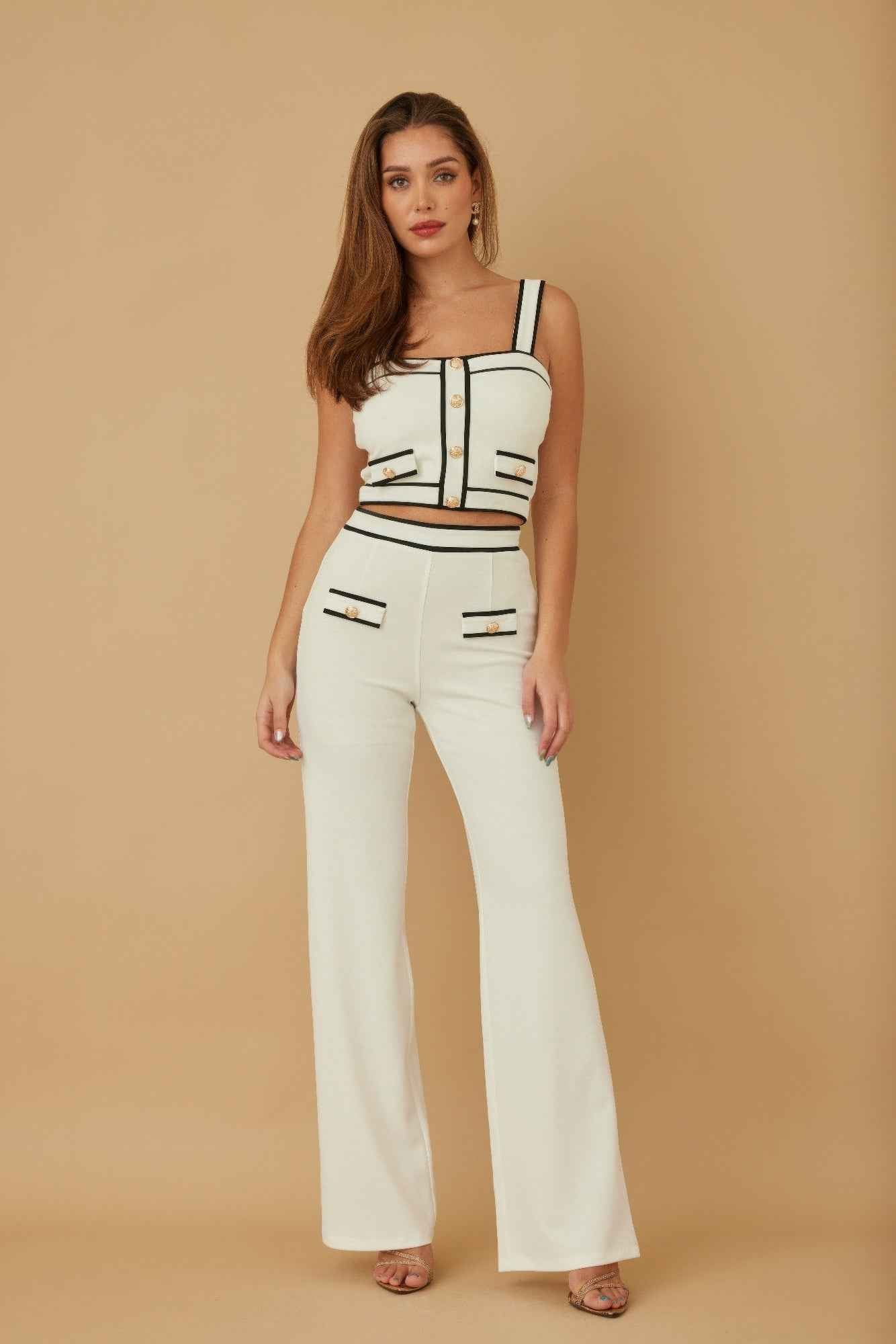Women Contrast Two Piece Sets