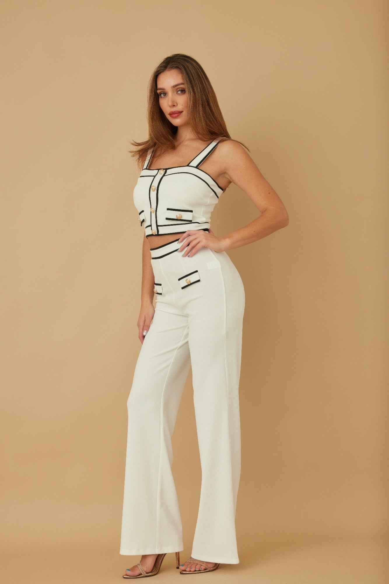 Women Contrast Two Piece Sets
