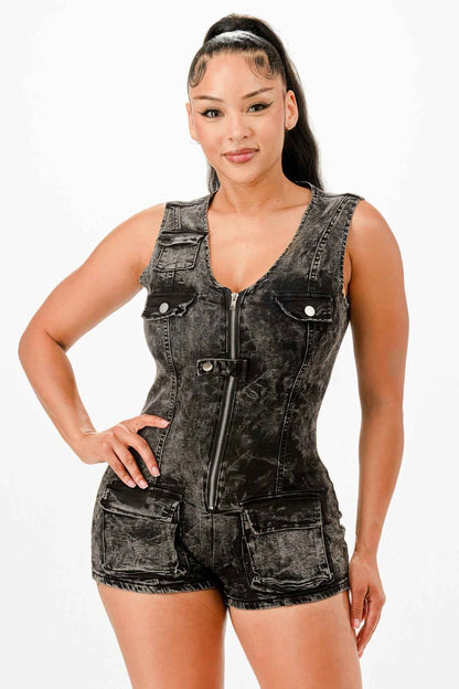 Strachy Denim Romper